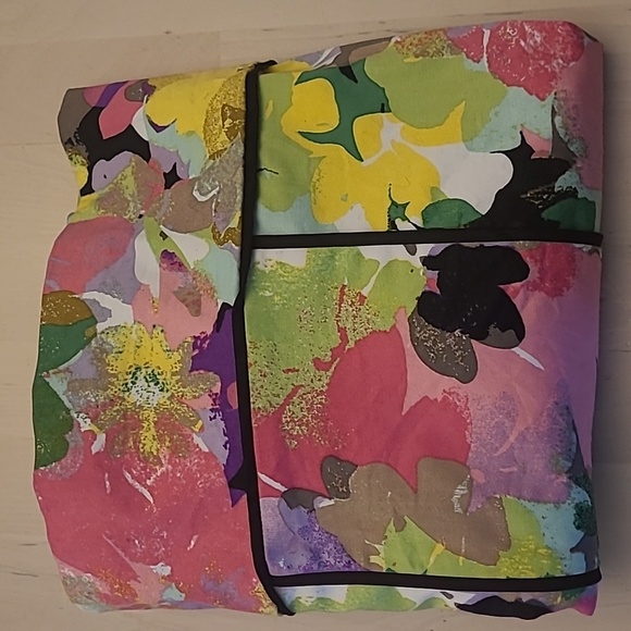 NWOT Calvin Klein Vibrant Floral Pattern Fitted Cotton Dress - Picture 12 of 12